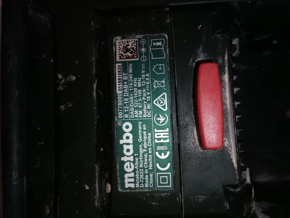 Metabo r-12-18bt Bosch gml 10.8 строително радио