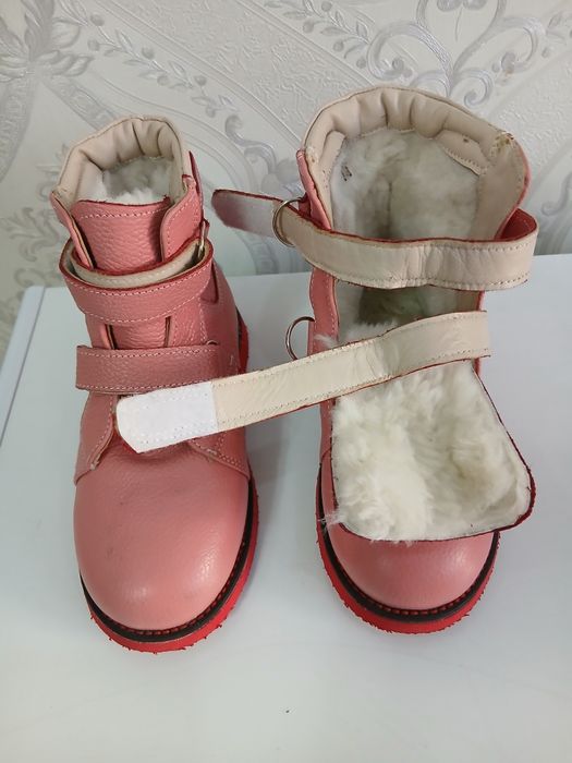 Ортопедические ботинки коженные