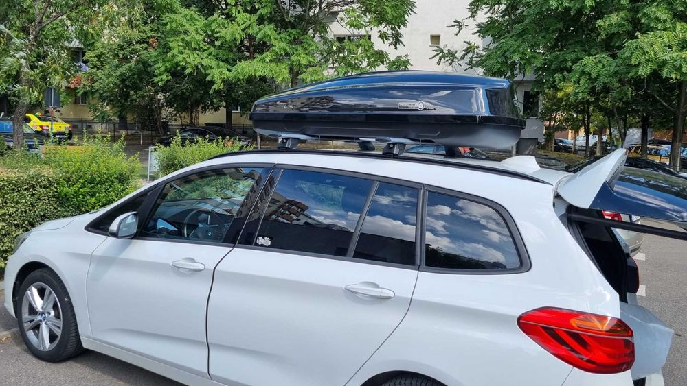 Cutie portbagaj MODULA Ciao Neagra 340 - 430litri 140 175 x 80 x 44 cm