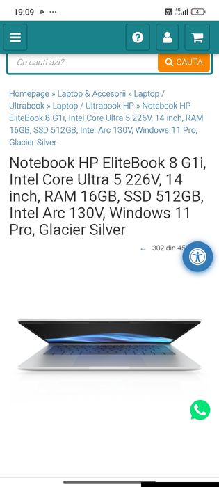 Vând Hp 8 G1i 14 inch