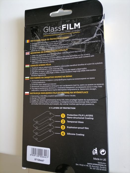 Vând folie sticla pentru Iphone 11 Pro, X, xs,nou calitate la cutie.