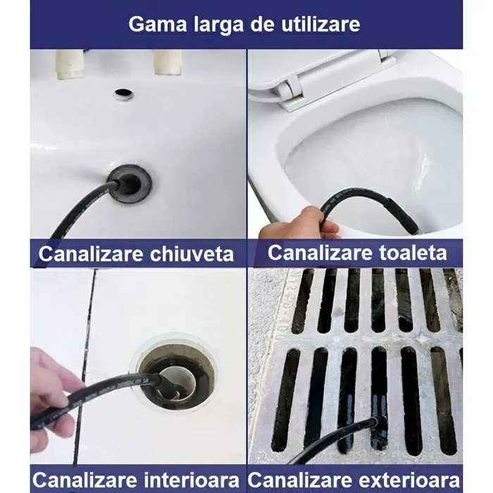 Desfundare scurgeri chiuvetă, cadă, canalizare