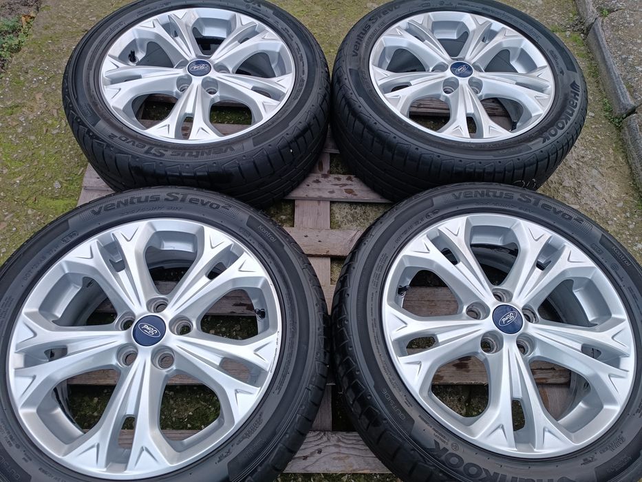 Лети джанти 17ки 5х108 Ford + летни гуми 225/50/17 Hankook