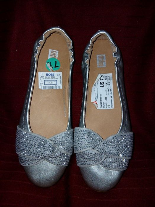 Из США, элегантные женские балетки от бренда "fitflop"