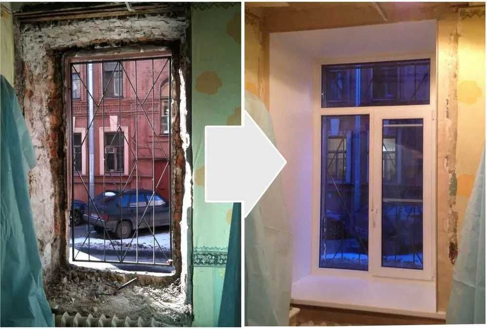 Пластиковые окна двери - Раздвижные перегородки Akfa romlar Установка