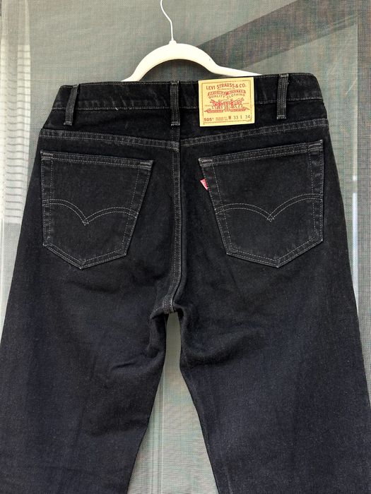 Мъжки дънки LEVI'S / 505 Regular Fit Straight Leg (Made in USA) - размер W33 / L34, Отлично състояние