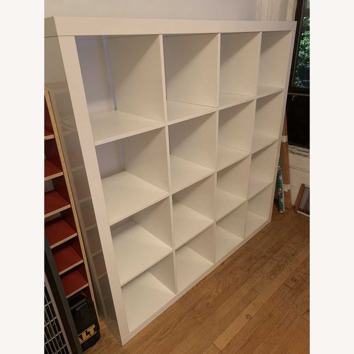 Bibliotecă IKEA Expedit 4x4 (16 compartimente), alb – stare foarte bună, Sibiu