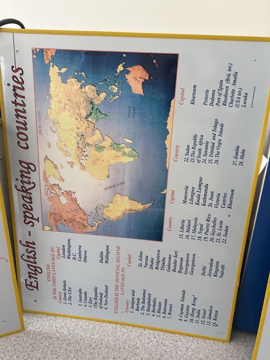 Көрнекілік, стенд английского языка