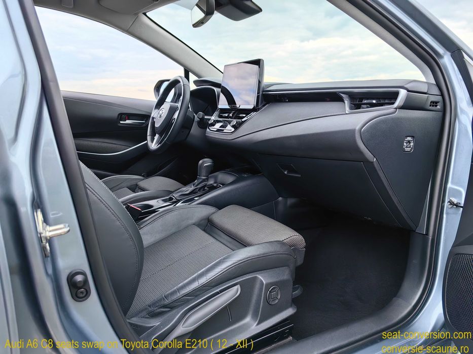Sistem adaptare scaune de Audi A6 C8 pe Toyota Corolla E210 (12 / XII)