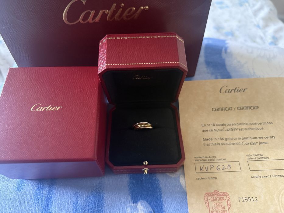 Inel CARTIER TRINITY SEVEN RAWS marimea 46 ,18 ct