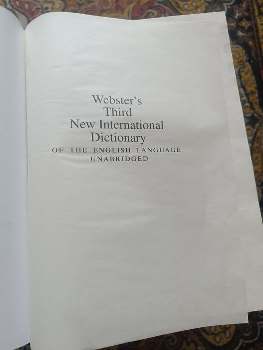 Webster's Third New Internat Dictionary