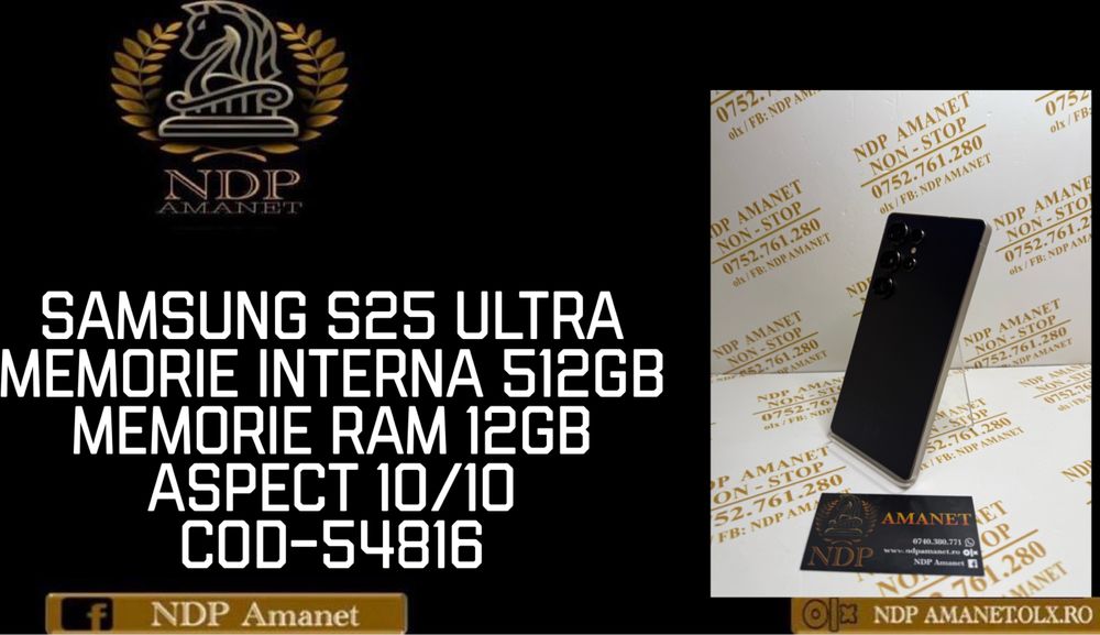 NDP Amanet Braila Samsung S25 Fe Nou Neactivat (54818)