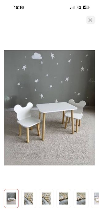 Детский стол и стул