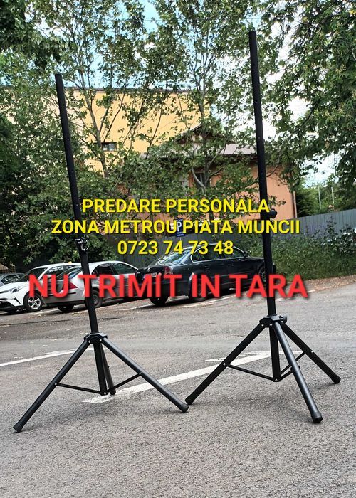 Stative boxe profesionale inalte reglabile negre noi sigilate