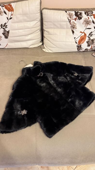 #125 Късо палто от норка.Визон.Яке от норка. Естествена кожа с косъм.