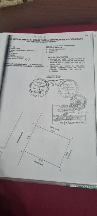 Vând teren intravilan Costinesti