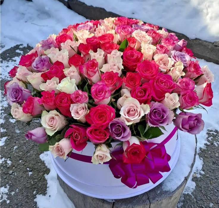 101роза, 51роза, розы в коробке