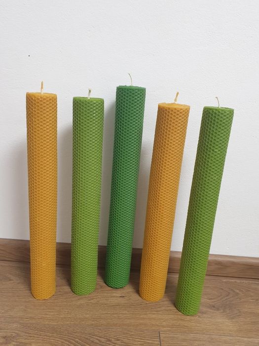 Lumanari din ceara naturala pentru Botez si Cununie.