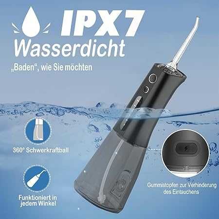 Електрически орален иригатор Surfou, 5 нива на налягане, безжичен