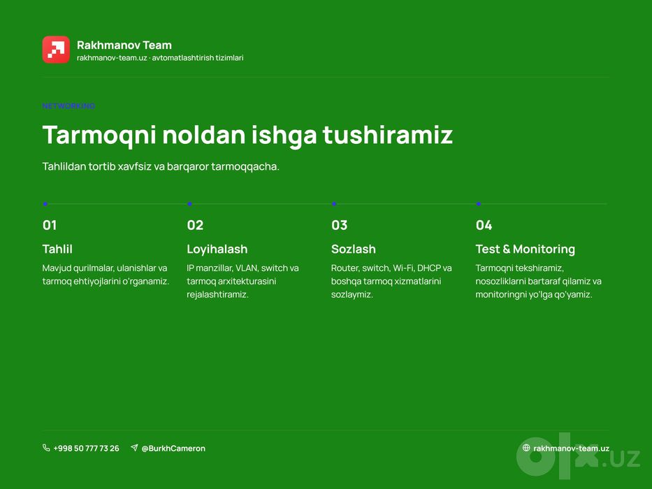 Tarmoq va IT xizmatlari
