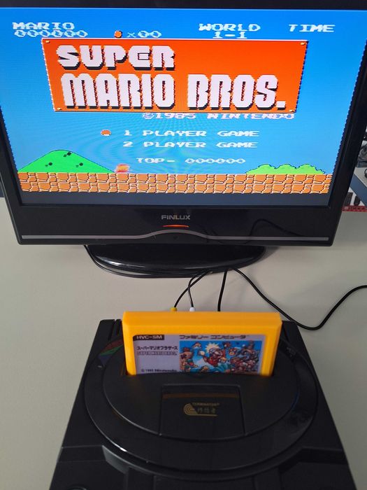 Super Mario Bros video game Sega caseta galbena