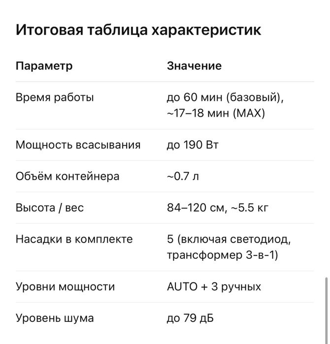 Вертикальный пылесос