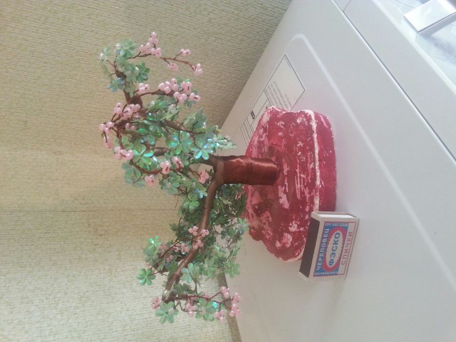 Цветы и деревья из бисера