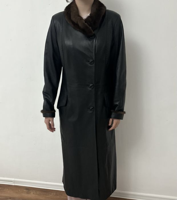 Плащ натуральная кожа