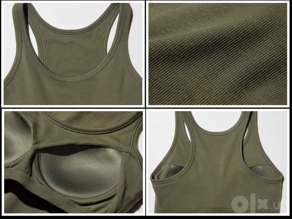 Uniqlo Racer Back Bra Top майка топ со встроенными чашечками