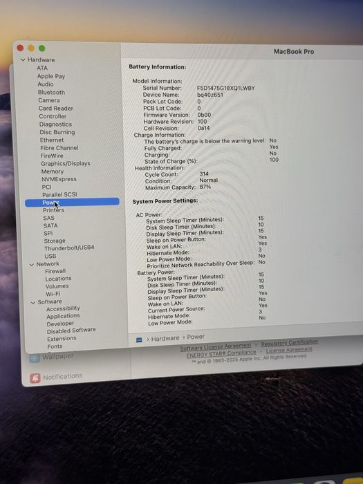 Macbook pro 2021 M1 16 inch