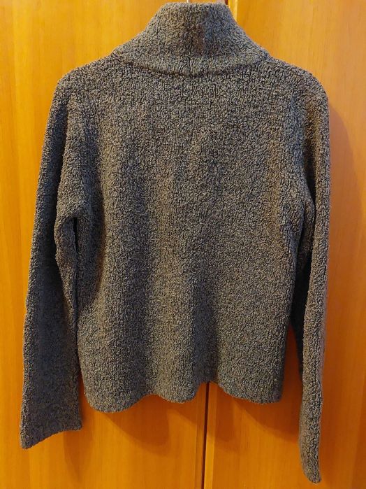 Cardigan din boucle cu fermoar