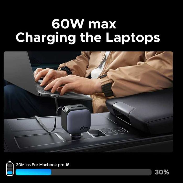 UGREEN PD 145W — мощная автомобильная зарядка для всех  устройств!