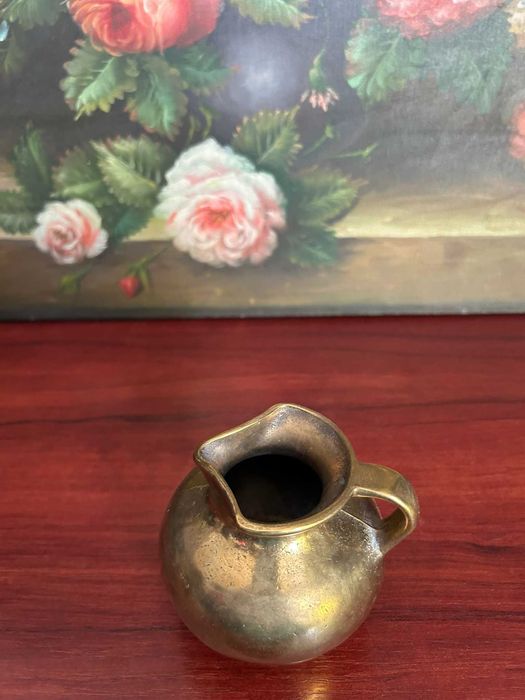A283 716g 9cm H, 9d Carafa masiva bronz