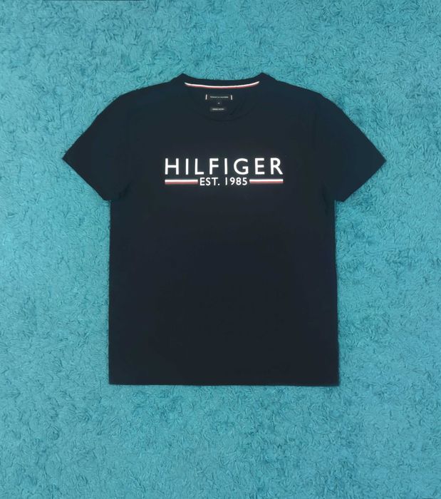 Tricou Tommy Hiliger - Navy Blue Regular