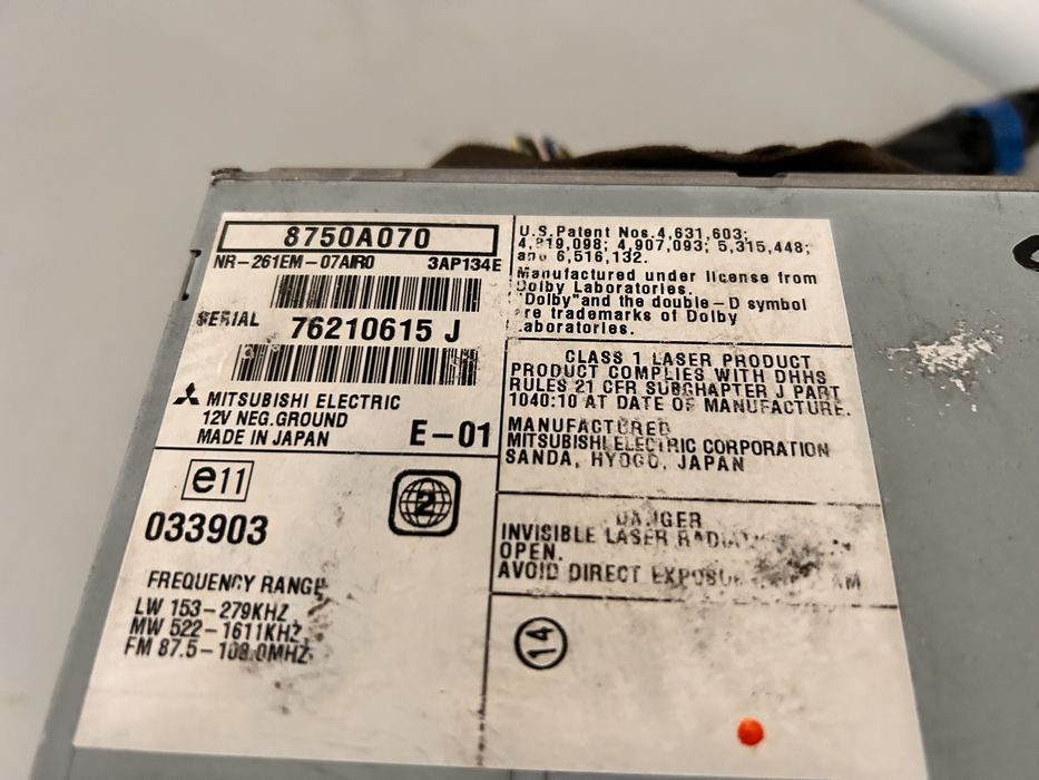 Radio /Navigație Mitsubishi Outlander an 2008
