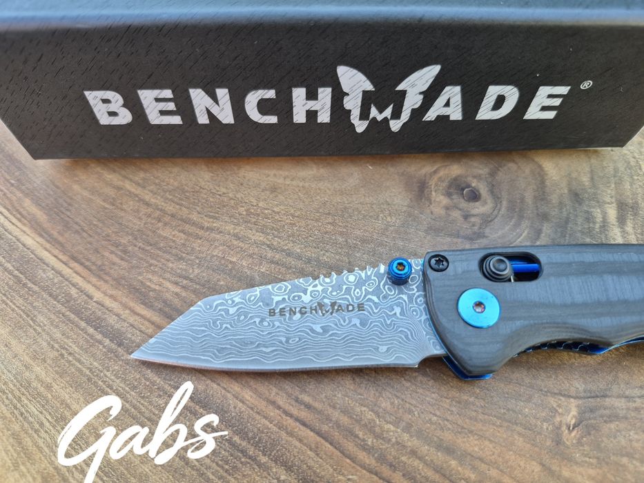 Сгъваем нож Benchmade Full Immunity 290-241 Gold Class,CPM Damaskus,Carbon