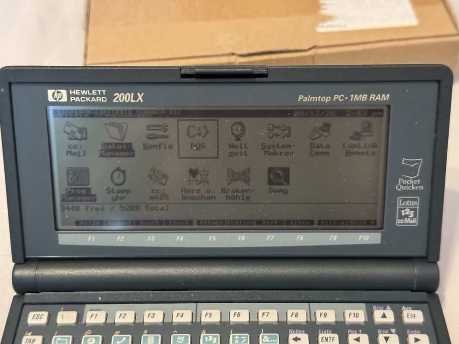 Palmtop PC HP 200LX pentru colectionari