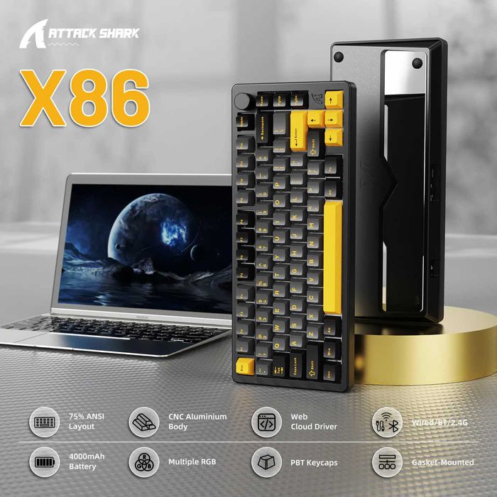 Игровая клавиатура ATTACK SHARK X86