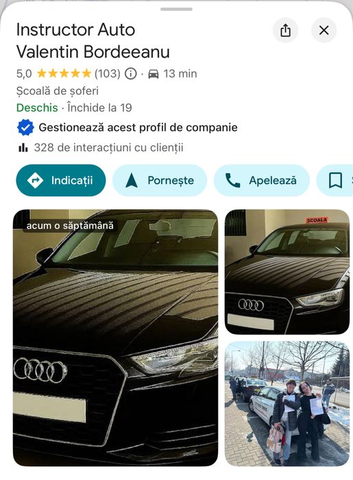 Instructor auto cu experienta Bucuresti/ilfov