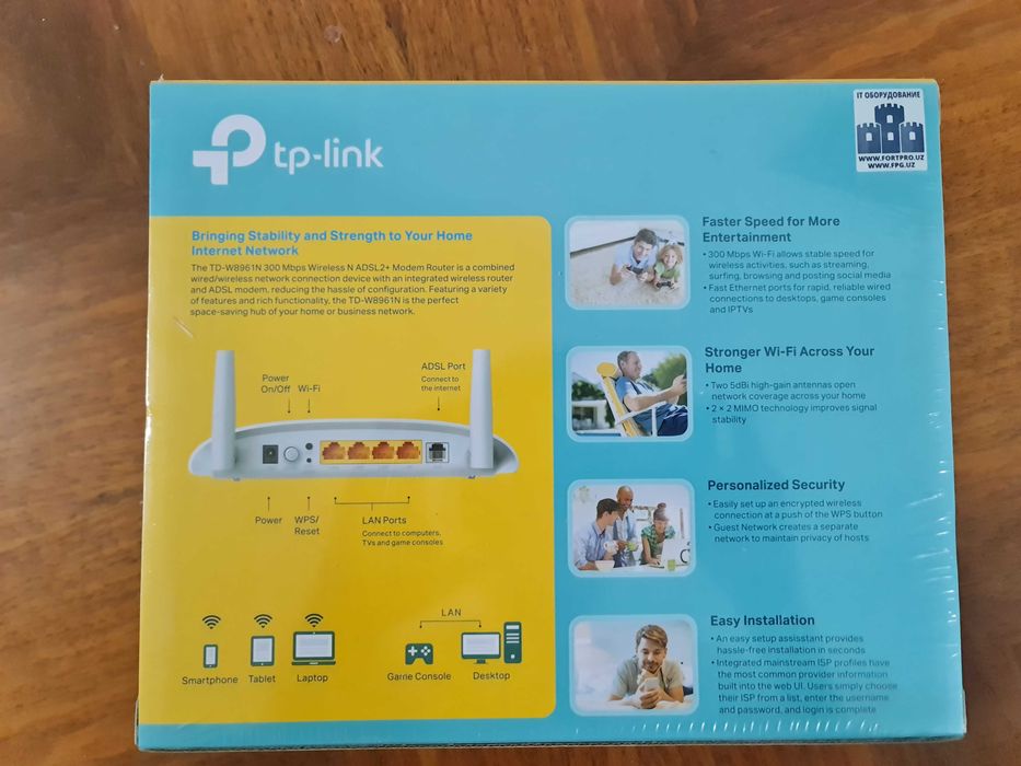 Новый WI-FI Router TP Link TD-W8960N