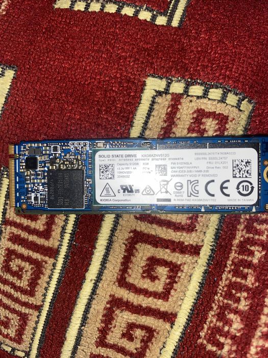 512GB NVMe SSD M.2 2280 - Б/у, отличное состояние!