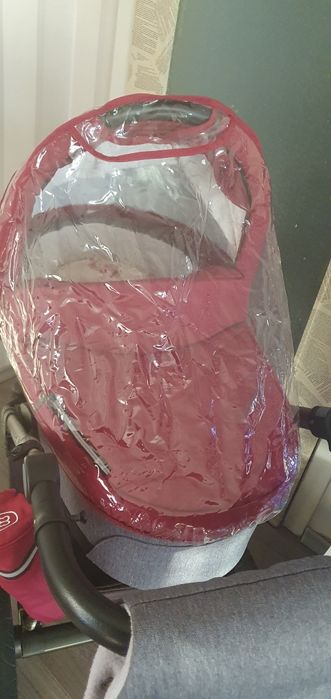 Количка 2в1 Husky Baby design зимно чувалче и ръкавица за дръжката