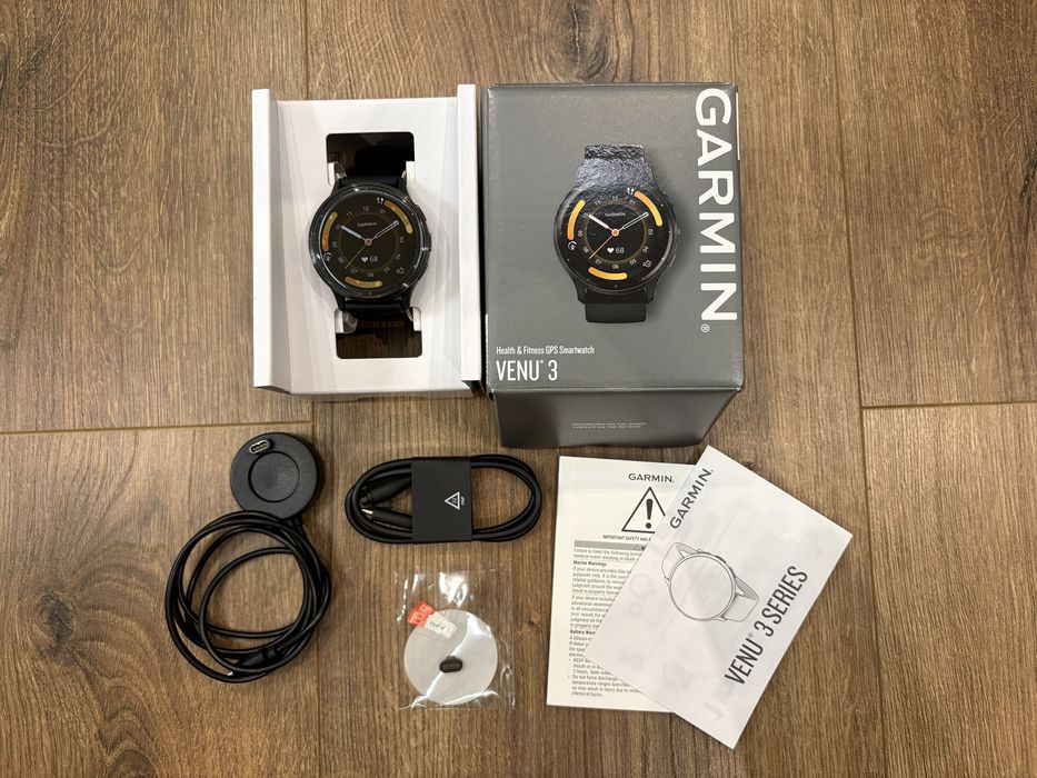 Garmin VENU 3 BLACK 45мм + аксесоари