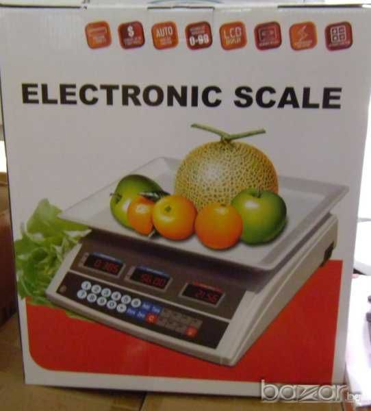 ЯПОНСКА електронна везна до 40 кг Пластмасова тава