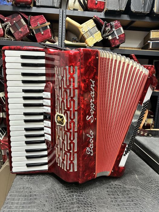 Acordeon italian Paolo Soprani cu 80 basi