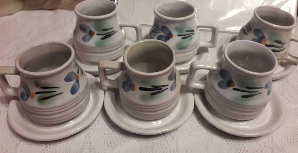 Cani de cafea cu cu farfurioara 6 bucati