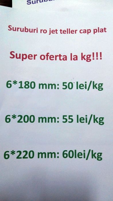 Șuruburi de lemn torx la kg, șurub lemn cap parțial înecat