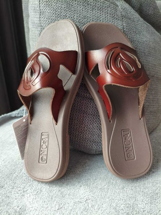 Sandale Oncai pentru femei – tip șlapi, casual, maro, mărimea EU 36