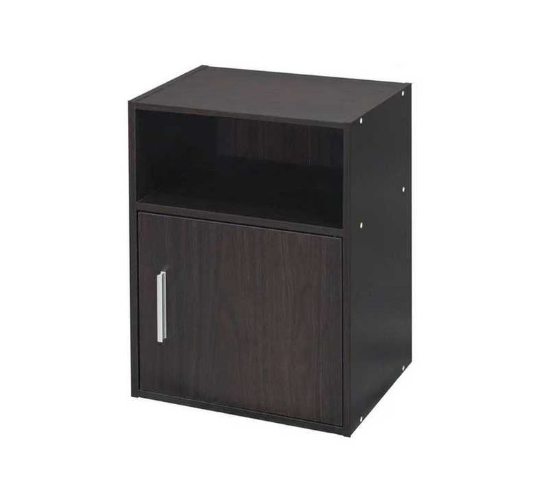 Нощно шкафче с рафт и вратичка 36х28х50см