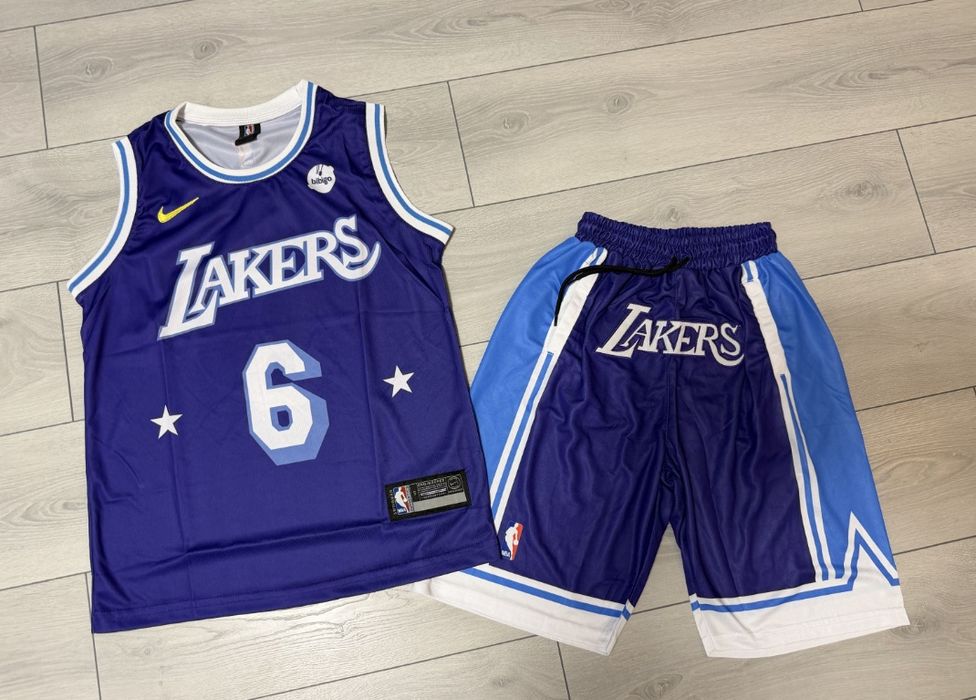 LICHIDARE STOC!! Compleu Vara Baschet Pantaloni Scurti / Maiou Nike Lakers Marimi S-XXL Unisex